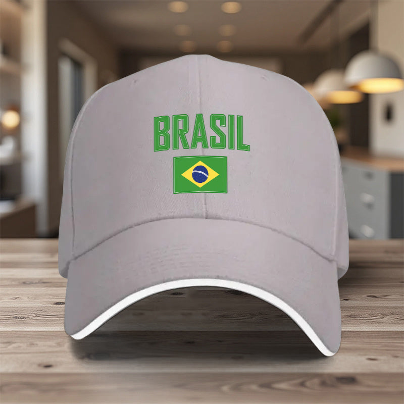 Lightweight Adjustable Brazil Flag Baseball Cap for Men & Women