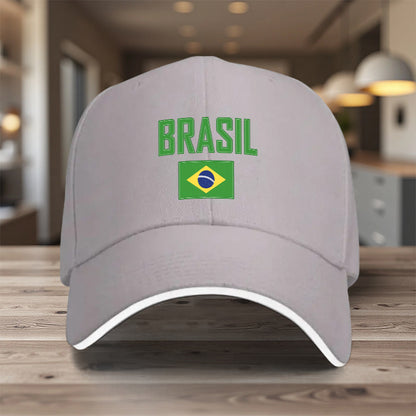 Lightweight Adjustable Brazil Flag Baseball Cap for Men & Women