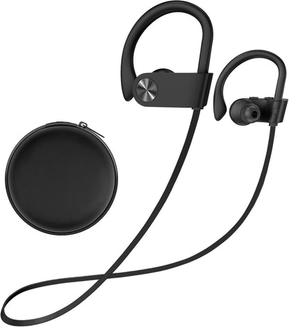 Stiive Bluetooth Headphones, 5.3 Wireless Sports Earbuds IPX7 Waterproof with Mic, Stereo Sweatproof In-Ear Earphones, Noise Cancelling Headsets for Gym Running Workout, 16 Hours Playtime - Greenblack