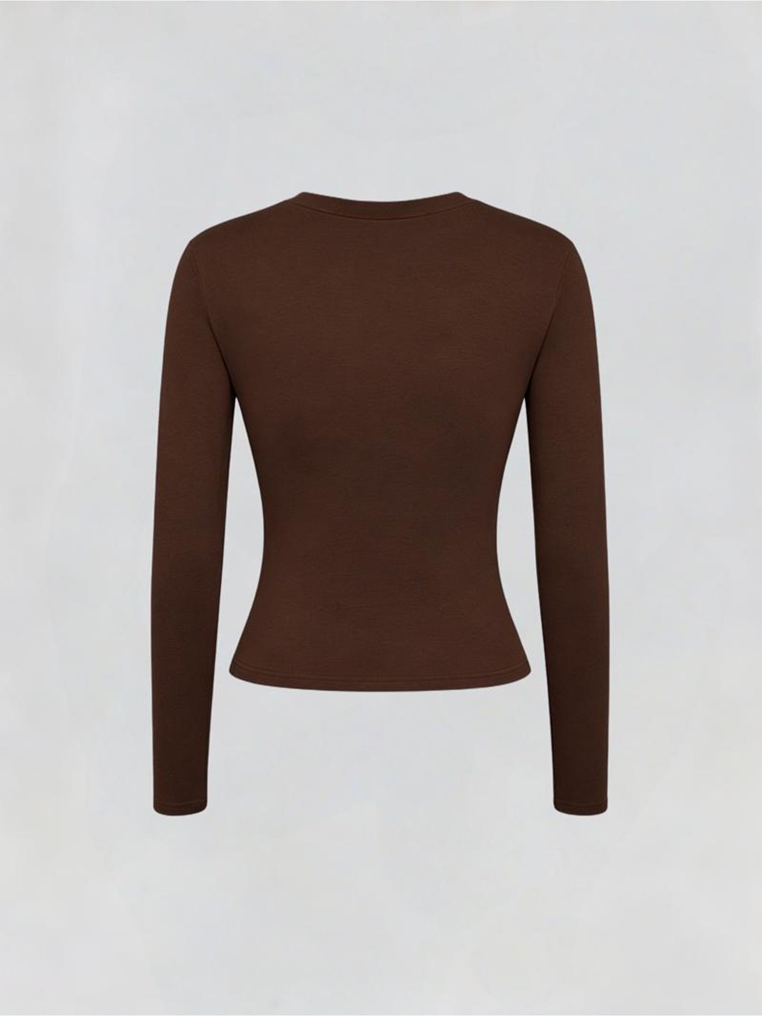 Slim Fit Long Sleeve Y Pattern Tee for All Seasons - ayq