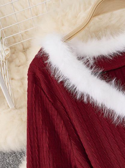 Plus Size - Plus Size, Women'S Elegant Formal Party Dress - Long Sleeve V-Neck with Adjustable Waist Belt, Flared Skirt - Elegant Evening Gown for Christmas, Galas, Weddings - Plus Size Friendly - Black Formal Attire, Formal