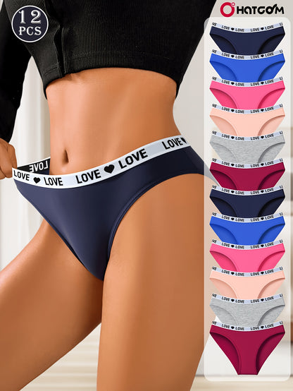 12-Pack Women’s Cotton Briefs – Soft, Breathable, Comfortable