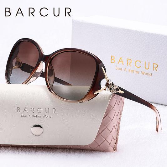 BARCUR Butterfly UV400 նորաոճ արևային ակնոցներ պոլիկարբոնատե շրջանակով