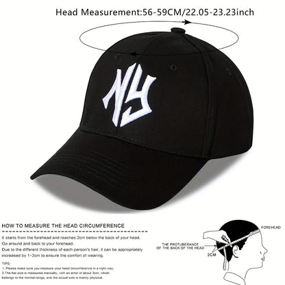 Unisex Embroidered Baseball Caps for Couples - Lightweight Casual Hats
