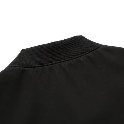 Men's Solid Burgundy (or other colors available) Slim-Fit Full-Length Zip-Up Jacket - Lightweight Business Casual Coat with Full-Length Zipper Closure, White Collar & Full-Length Zip Jacket for Office, Semi-Formal & Semi-Prof