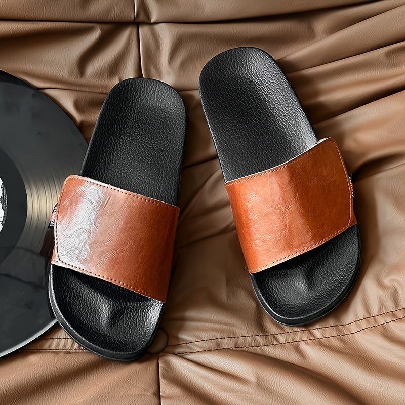 Men's Lightweight Casual Summer Slippers with Adjustable Strap