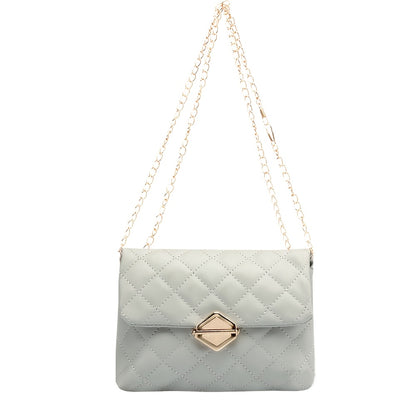 Բազմակողմանի ռոմբուսային կանացի պայուսակ, նորաձև վինտաժային շղթայական ուսապարկ, ձեռքի պայուսակ