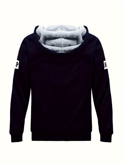 Men's 3-Piece Winter Thermal Tracksuit Set with Fleece Lining