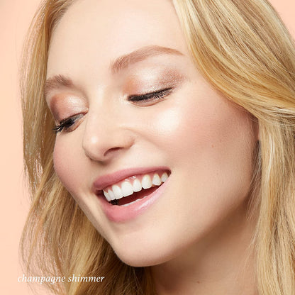 Julep Eyeshadow 101 Crème-To-Powder Waterproof Shadow Stick – Champagne Shimmer – Long-Lasting, Crease-Proof, Medium Golden-Beige Shimmer Cream Eyeshadow with Built-In Smudger