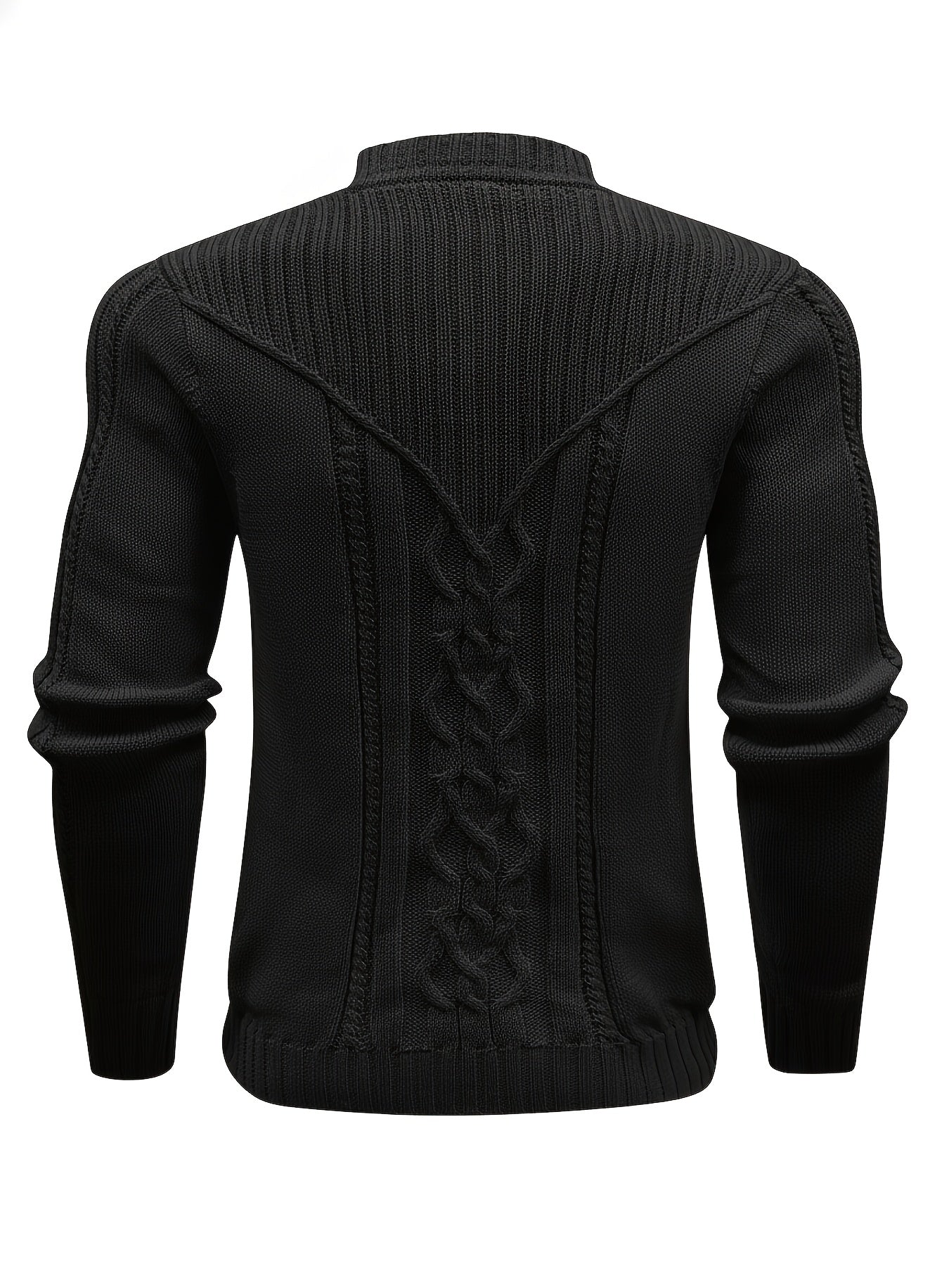 Նորաձև տրիկոտաժե կլոր վզնոցով սվիտեր-պուլովեր - փափուկ, շնչող, միջին ձգվողությամբ, երկար թևքերով, առօրյա վերնաշապիկ՝ քաղաքային զբոսանքների, փողոցների, զբոսանքների, բացօթյա գործունեության համար - իդեալական է աշնան և ձմռան համար