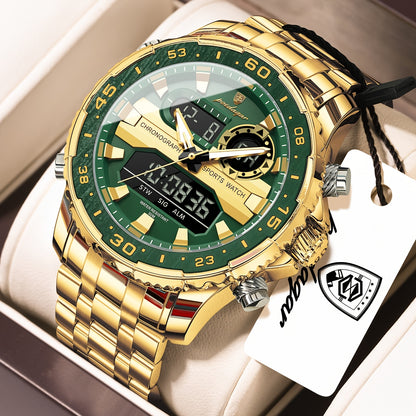 Men's Streetwear Digital Watch with Luminous Dual Display