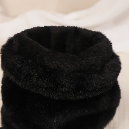 Կանացի նորաձև, միագույն, մինչև կրունկ հասնող փափուկ կոշիկներ, սահող փակմամբ, հարթ ծայրով, պլատֆորմա կրունկով, հարմարավետ և տաք, գործվածքով երեսպատված ձմեռային կոշիկներ - TPR ներբան, միջին կրունկ, եվրոպական հատուկ արտադրանք Հուիժոուից: