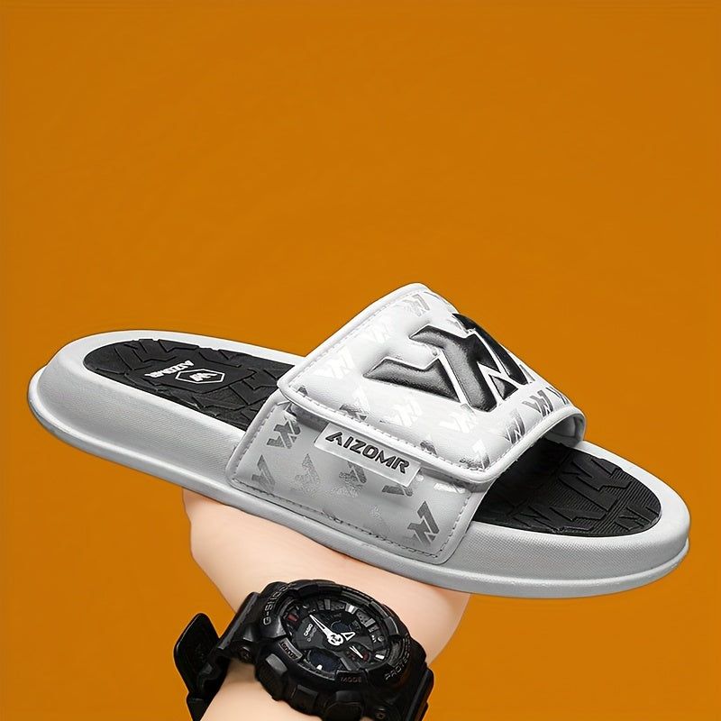 Men's Streetwear Slides with Non-Slip Sole - Casual EVA Sandals