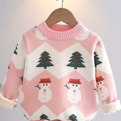 Աղջիկների ձմեռային բաճկոն՝ տաք, երկար թևքերով, փափուկ, վերարկուով, կլոր վզով և ամրակով, ձեռքով լվացվող հարմարավետ վերնազգեստ Սուրբ Ծննդյան, Նոր տարվա և զվարճանքի համար (մինչև) - Ոչ մեծ