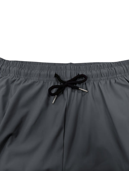 Women's Summer Casual Cropped Shorts with Elastic Waist & Zipper Pocke