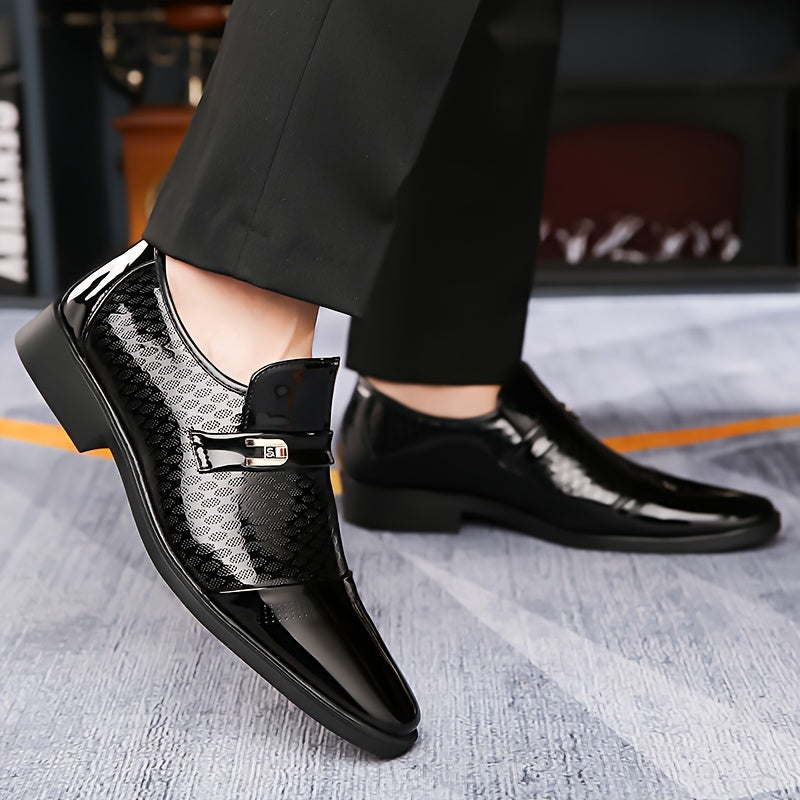 Men's Business Casual Slip-On Shoes with Soft Rubber Sole