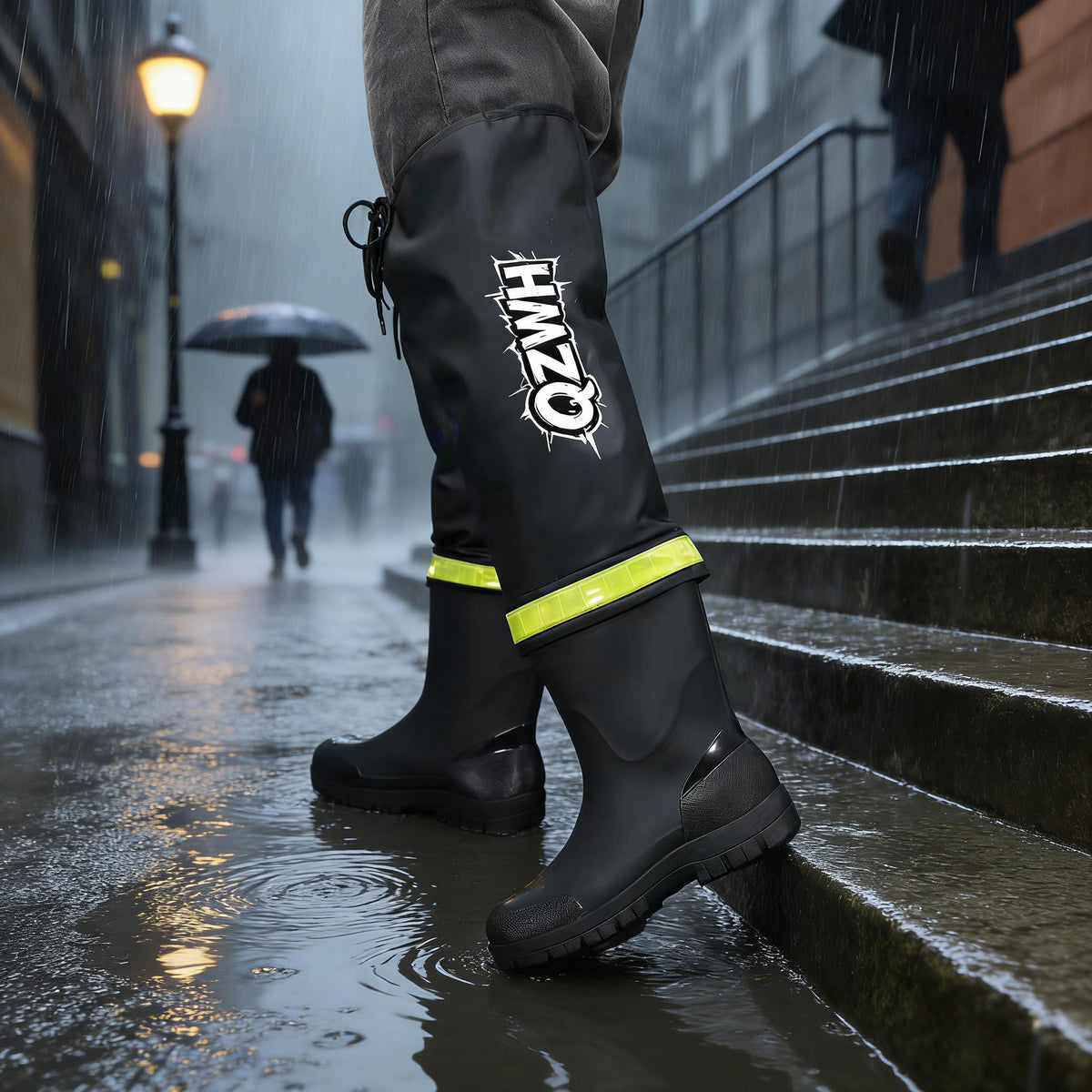 Men's High-Top EVA Rain Boots Slip-Resistant Casual Outdoor Shoes