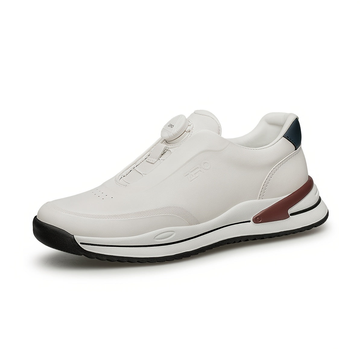 Men's Lightweight Casual Leather Shoes with Cushioning Slip-On