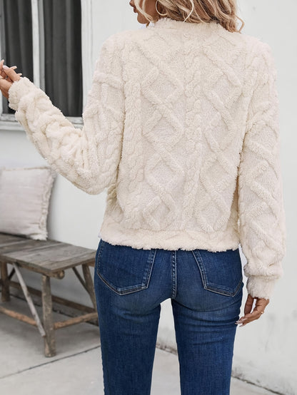 Women'S Jacquard Fleece Sweatshirt 88081410