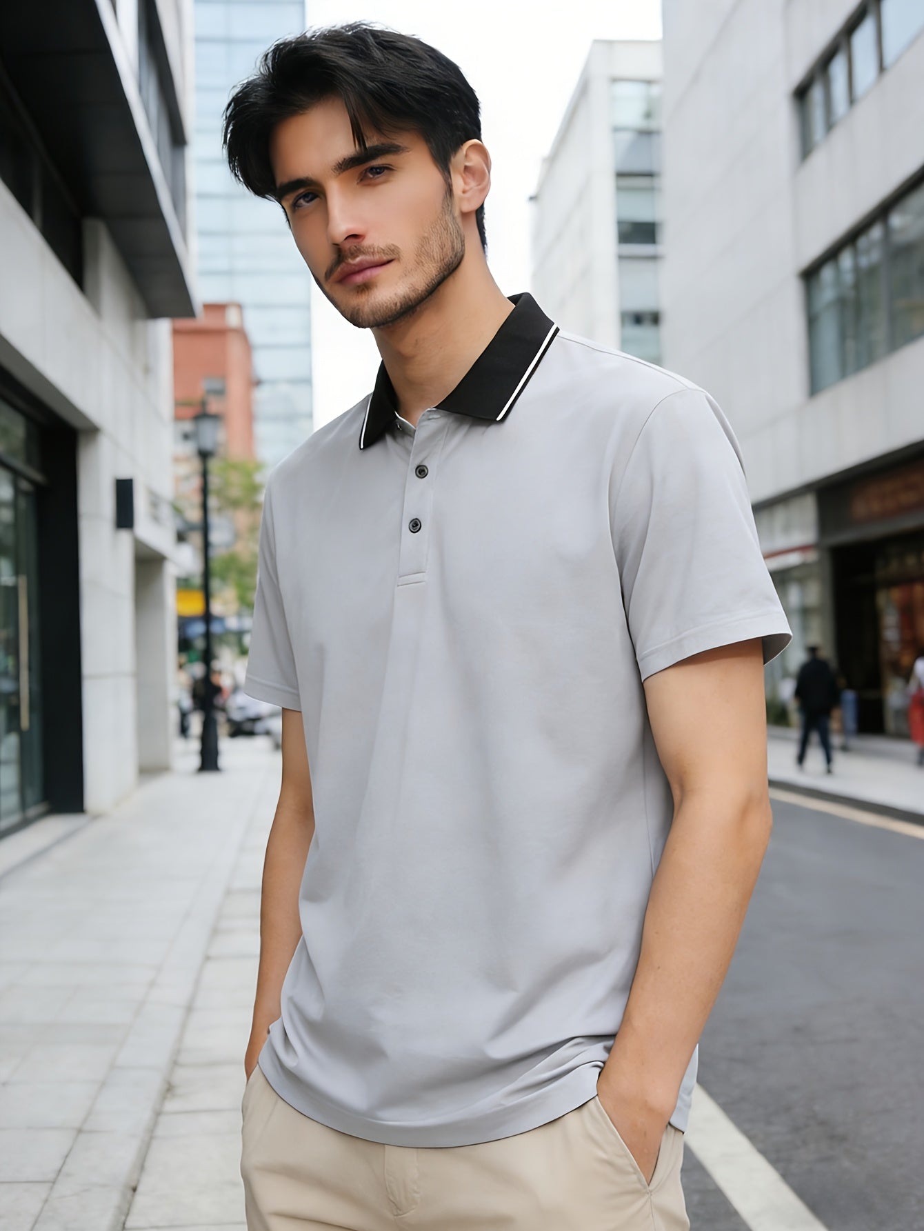 Quick-Dry Men's Short-Sleeve - Trendy Calvin Print - ayq