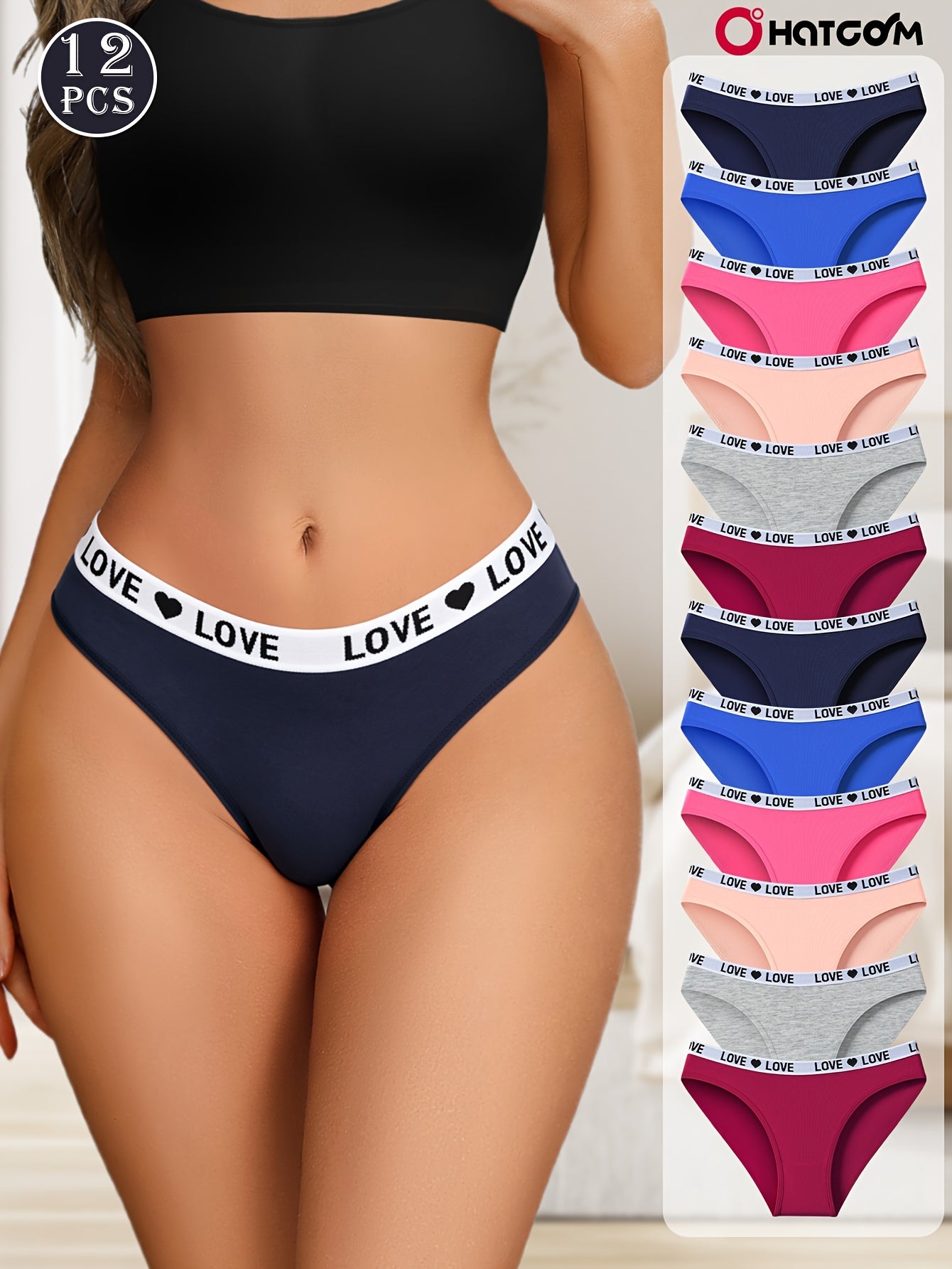 12-Pack Women’s Cotton Briefs – Soft, Breathable, Comfortable