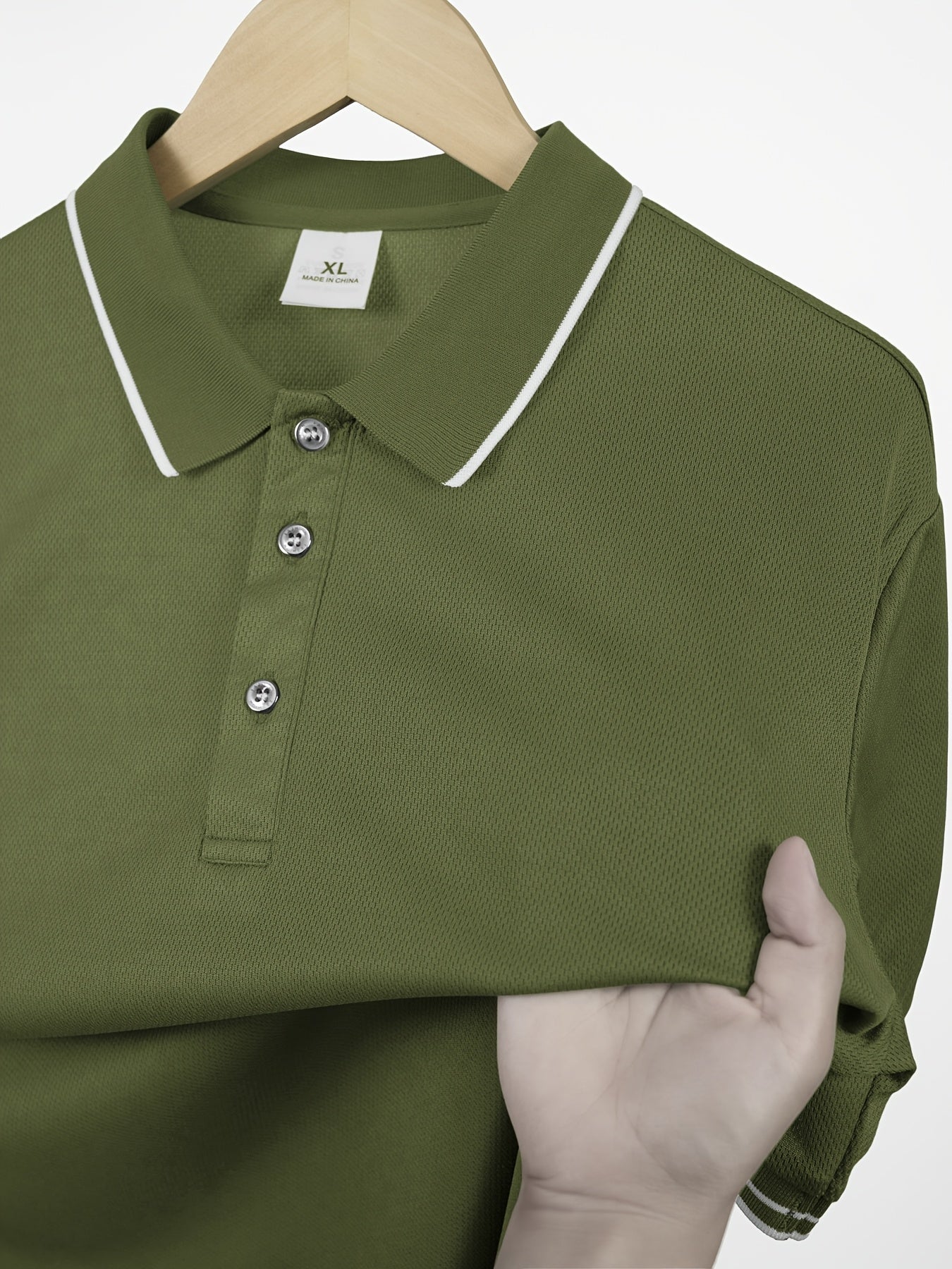 Men'S Quick-Dry Polo Shirt with a Collar for Summer - Breathable, Quick-Drying, Buttoned, Suitable for Beach, Golf, And Casual Office Wear, Smooth Texture Beach Tee - ayq