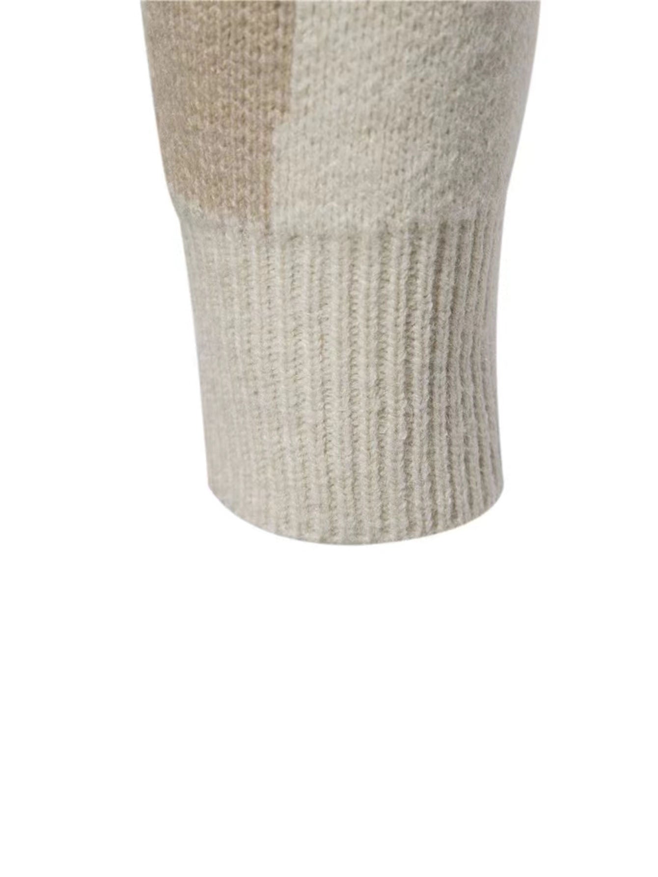 Men'S Zebra Print Turtleneck Knitted Sweater for Casual Warmth in Autumn And Winter