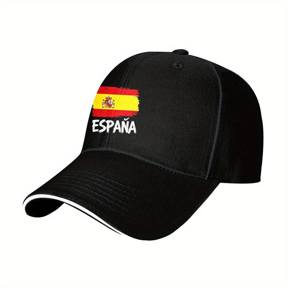 Lightweight Spanish Flag Cap with ESPANA Lettering for Fitness