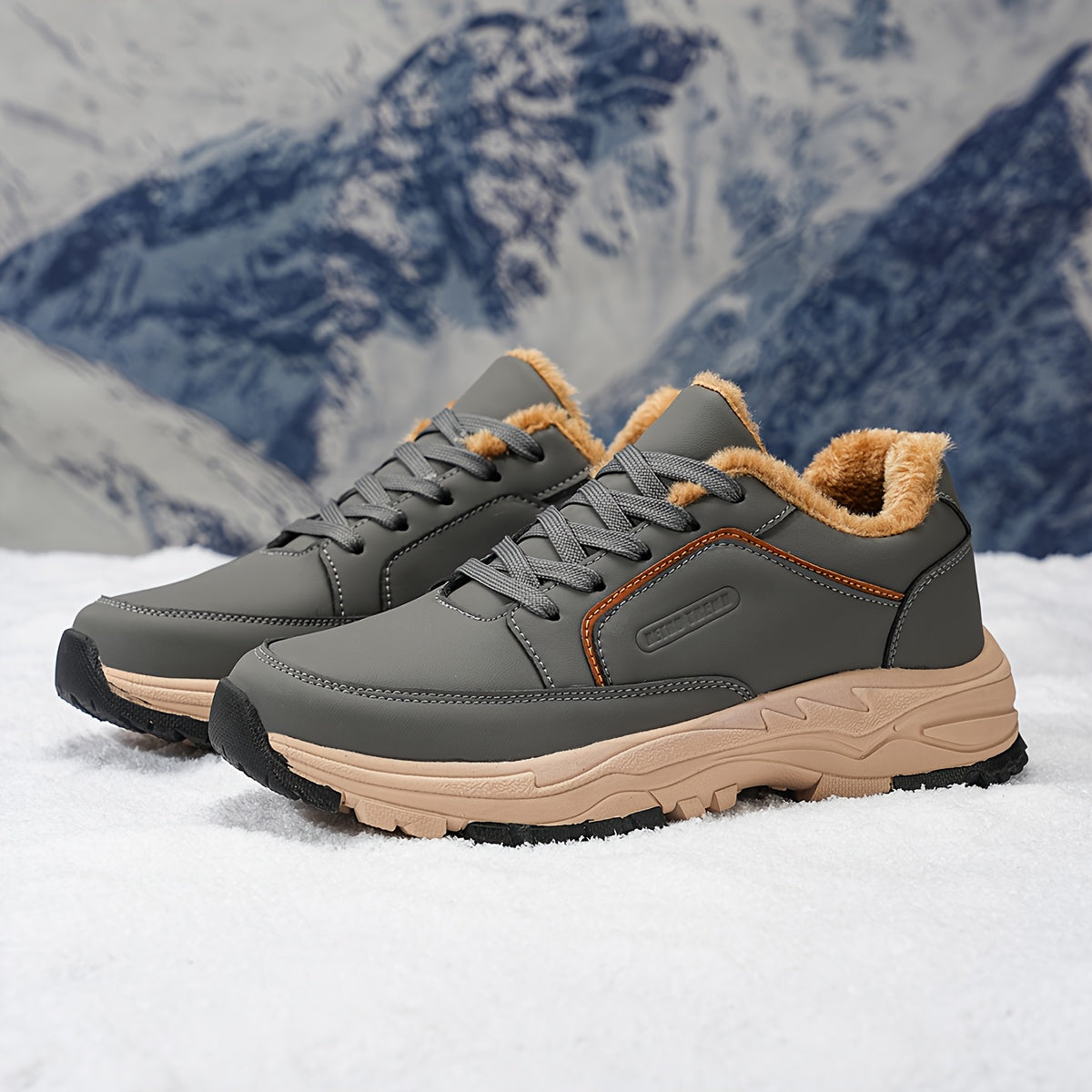 Men's All-Season Hiking Boots with  Upper & Cushioned Sole - Low-Top Outdoor Trekking, Climbing & Camping, All-Terrain Traction, Breathable Fabric, Lace-Up Ankle for Hiking, Gym, and Casual Wear (Model 9019)