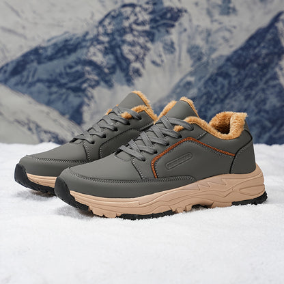 Men's All-Season Hiking Boots with  Upper & Cushioned Sole - Low-Top Outdoor Trekking, Climbing & Camping, All-Terrain Traction, Breathable Fabric, Lace-Up Ankle for Hiking, Gym, and Casual Wear (Model 9019)