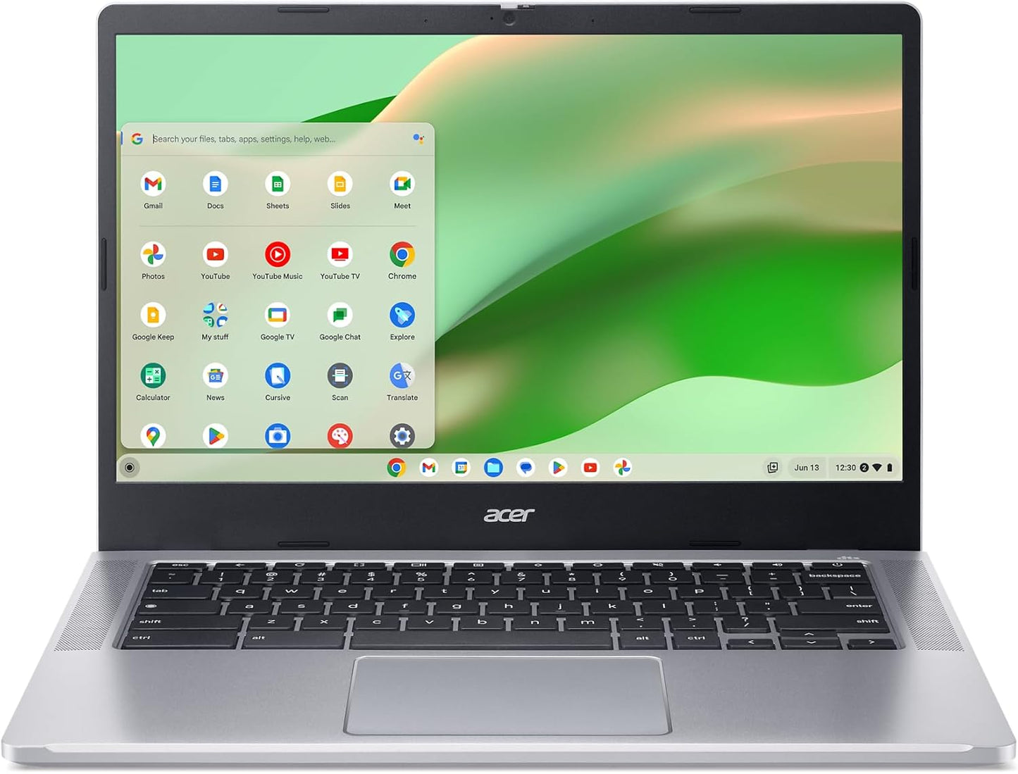 Acer Chromebook plus 514 Laptop with Google AI – 14" Full HD 1920 X 1080 IPS Touch Display | Intel Core I3-N305 | 8GB LPDDR5 | 128GB SSD | Wi-Fi 6E | FHD Camera | Chrome OS | CB514-4HT-375Z