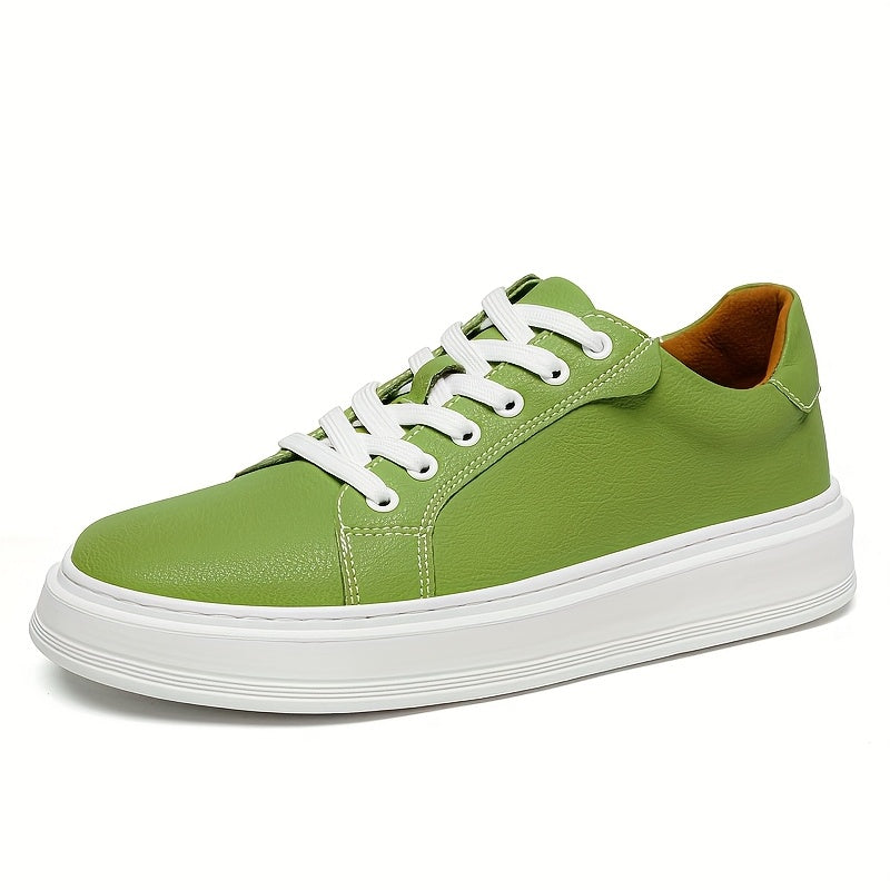 Men's Casual Outdoor Sneakers with Split Cow Leather Upper