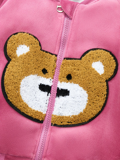 Three-Piece Autumn and Winter Children'S Clothing Baby Girls Set, for Outdoor