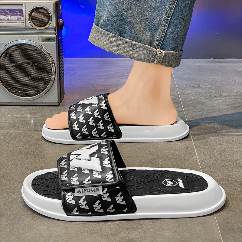 Men's Streetwear Slides with Non-Slip Sole - Casual EVA Sandals