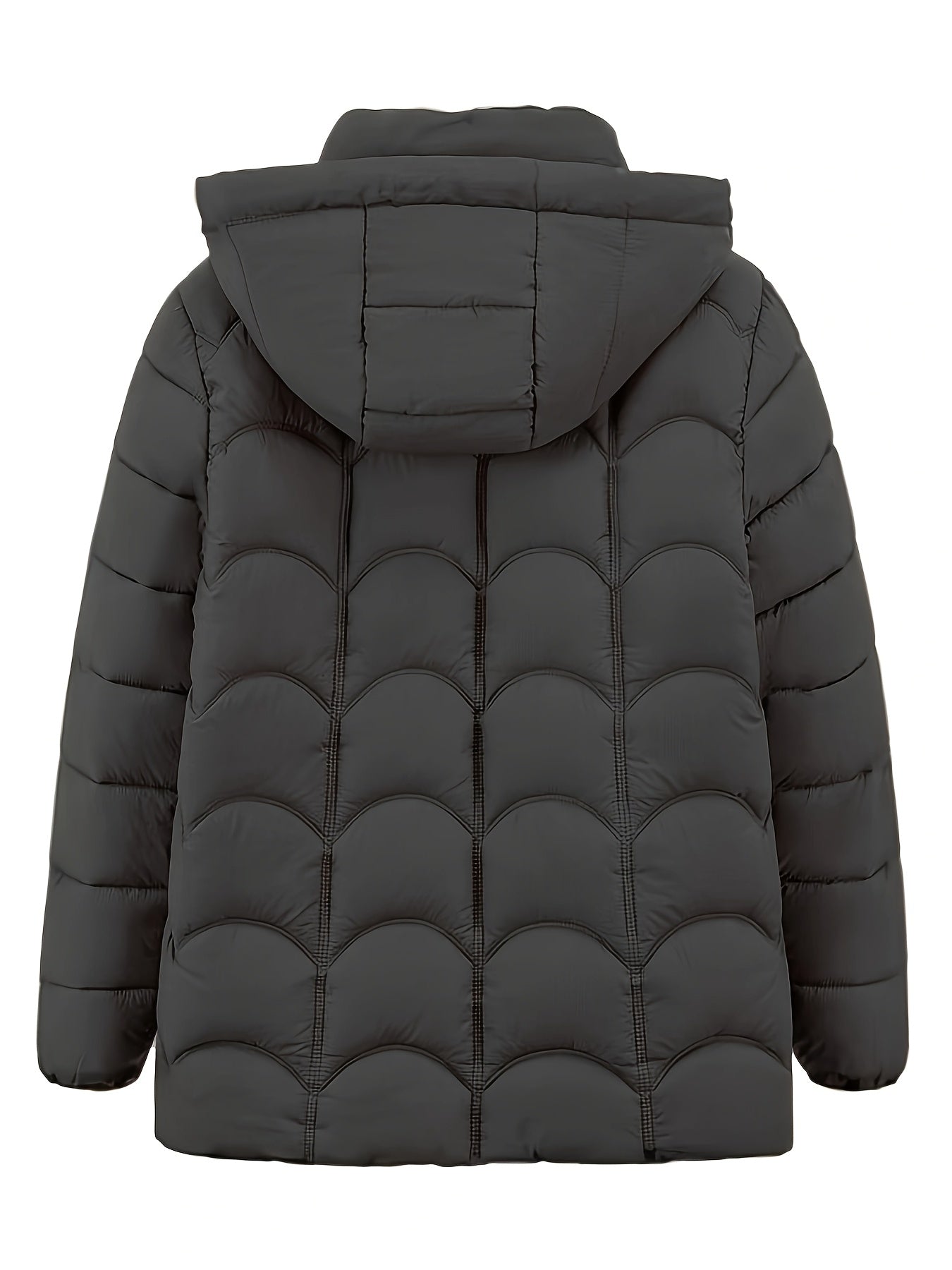 Women'S Elegant Winter Coat - Lightweight Thermal Jacket with Full-Zip Front, Long Sleeve Cold Weather Outerwear for Everyday & Formal Events - All-Season, Machine Washable Women'S Clothing, Ladies Winter Coats, Geometric Pat