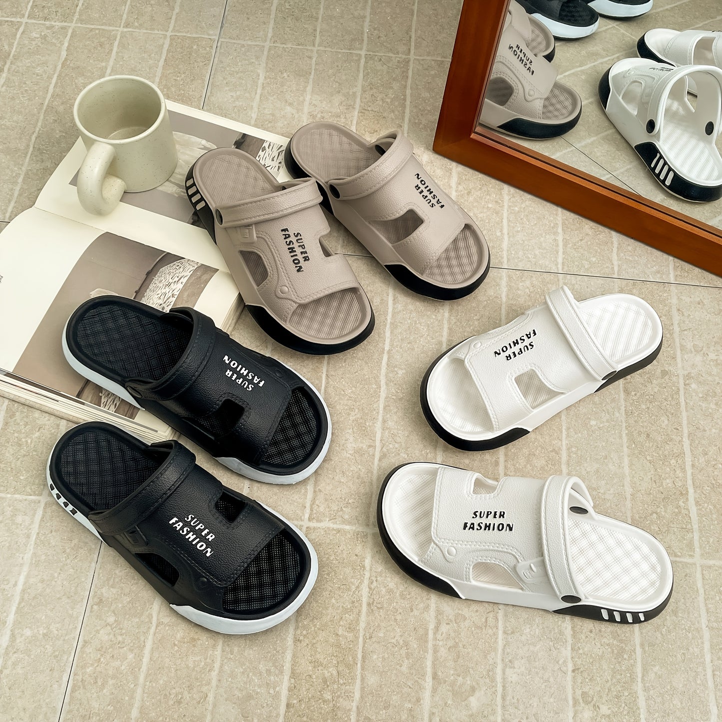 Minimalist EVA Slip-On Sandals for Men and Women, All-Season Comfort