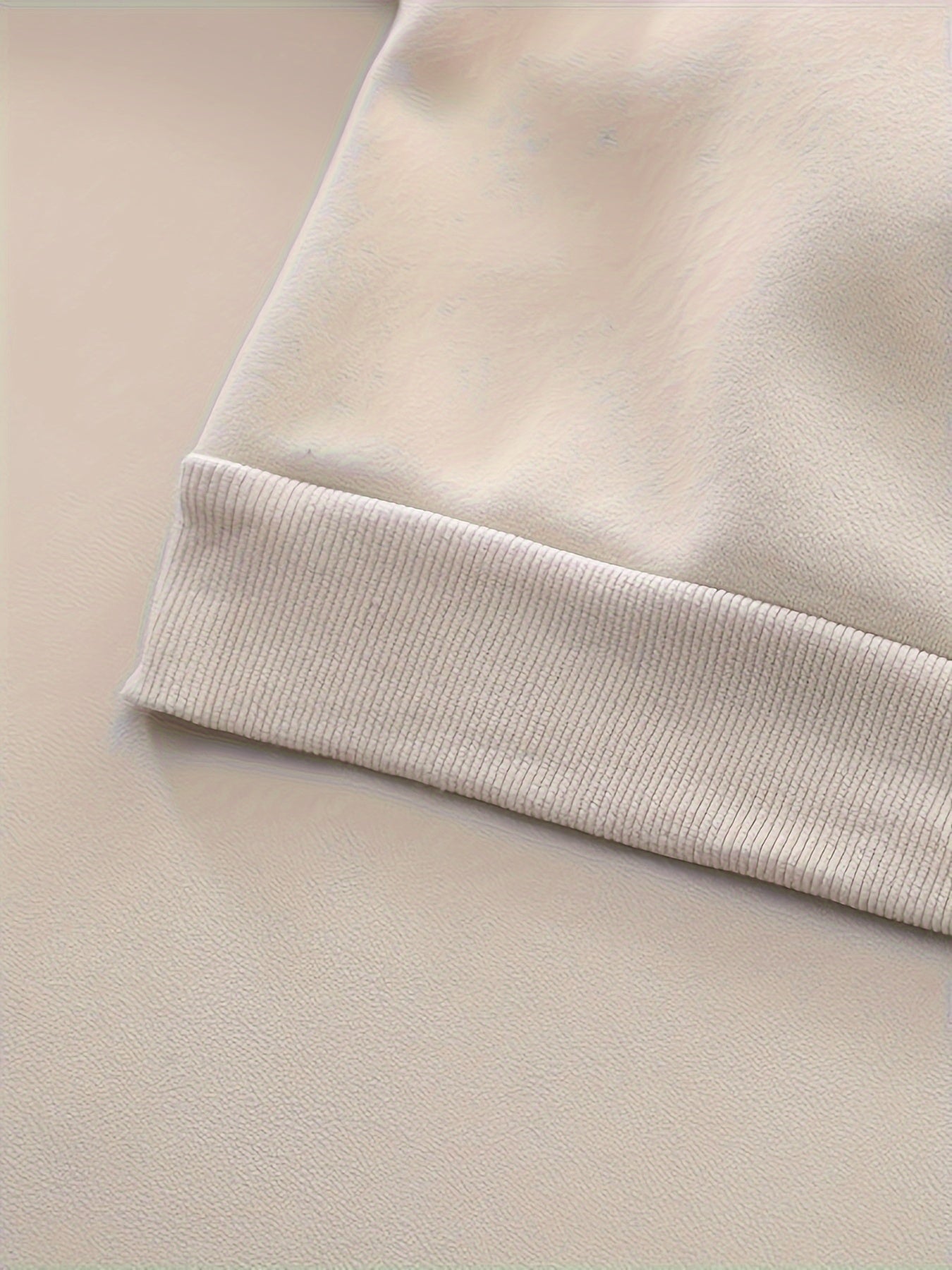 Baby Boys' Winter Warmth Fleece-Lined Sweatshirt & Pants Set - Soft & Brown Round Neck Outfit with Cuffs, Machine Washable Toddler Clothes for Autumn/Winter, Cozy Casual Playwear for Cold Weather, for Outdoor, Thick