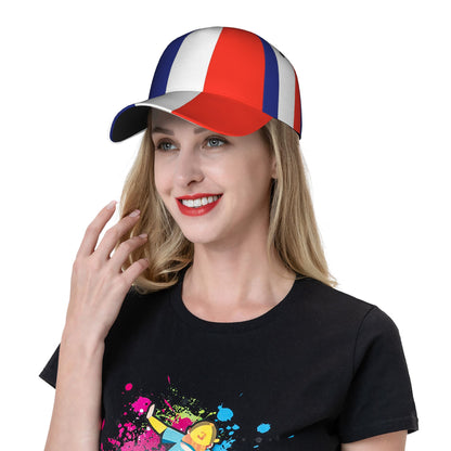 French Flag Baseball Cap Unisex Casual Street Style Lightweight Hat