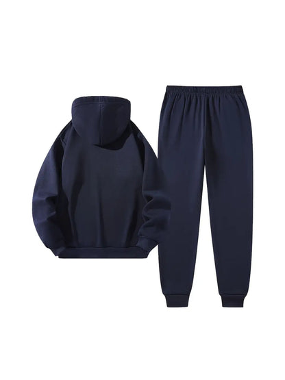 Men's Fall/Winter Casual Hoodie and Sweatpants Set