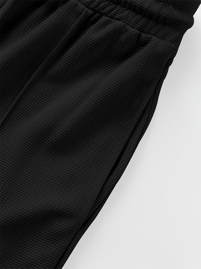 Men's Casual Straight-Leg Knit Sports Pants - Breathable Comfort