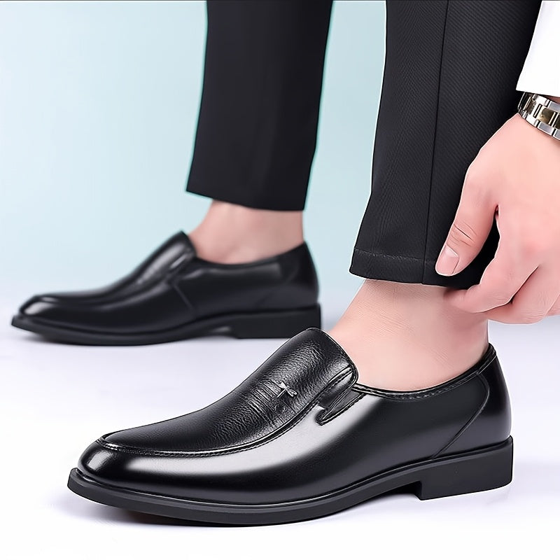 Men's Slip-On Business Casual Faux Leather Shoes - Comfortable Fit
