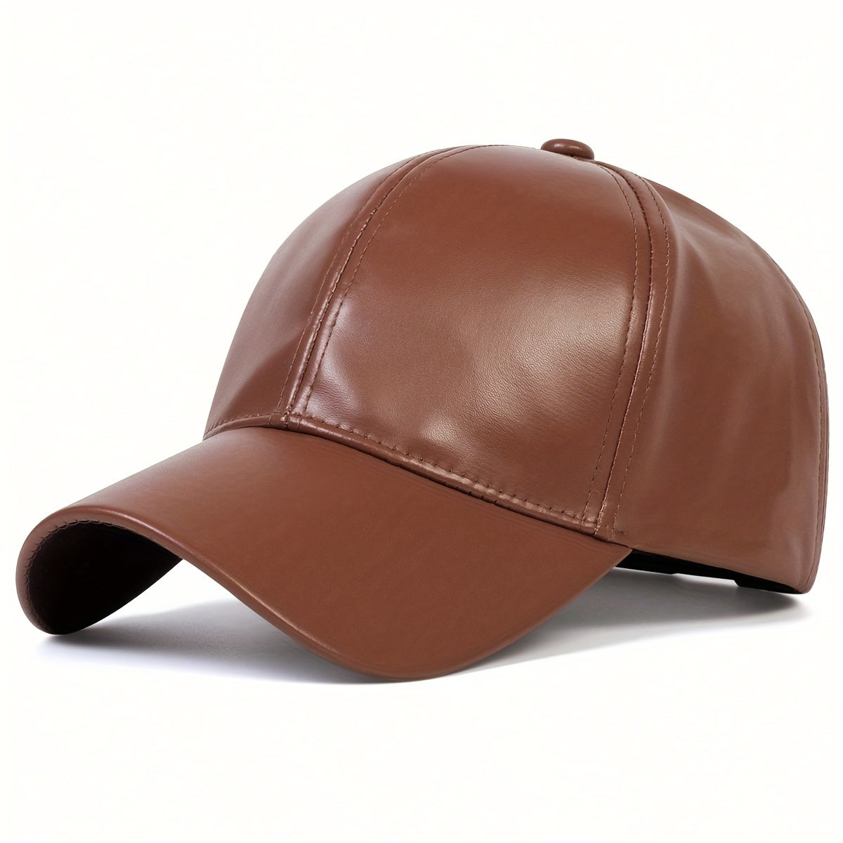 Women's PU Leather Baseball Cap, Adjustable Sun Protection Casual Hat for Spring/Summer Travel and Beach Parties, Movie Theme, Woven Craftsmanship, Buckle Closure, Inelastic Fit, Hats for Summer