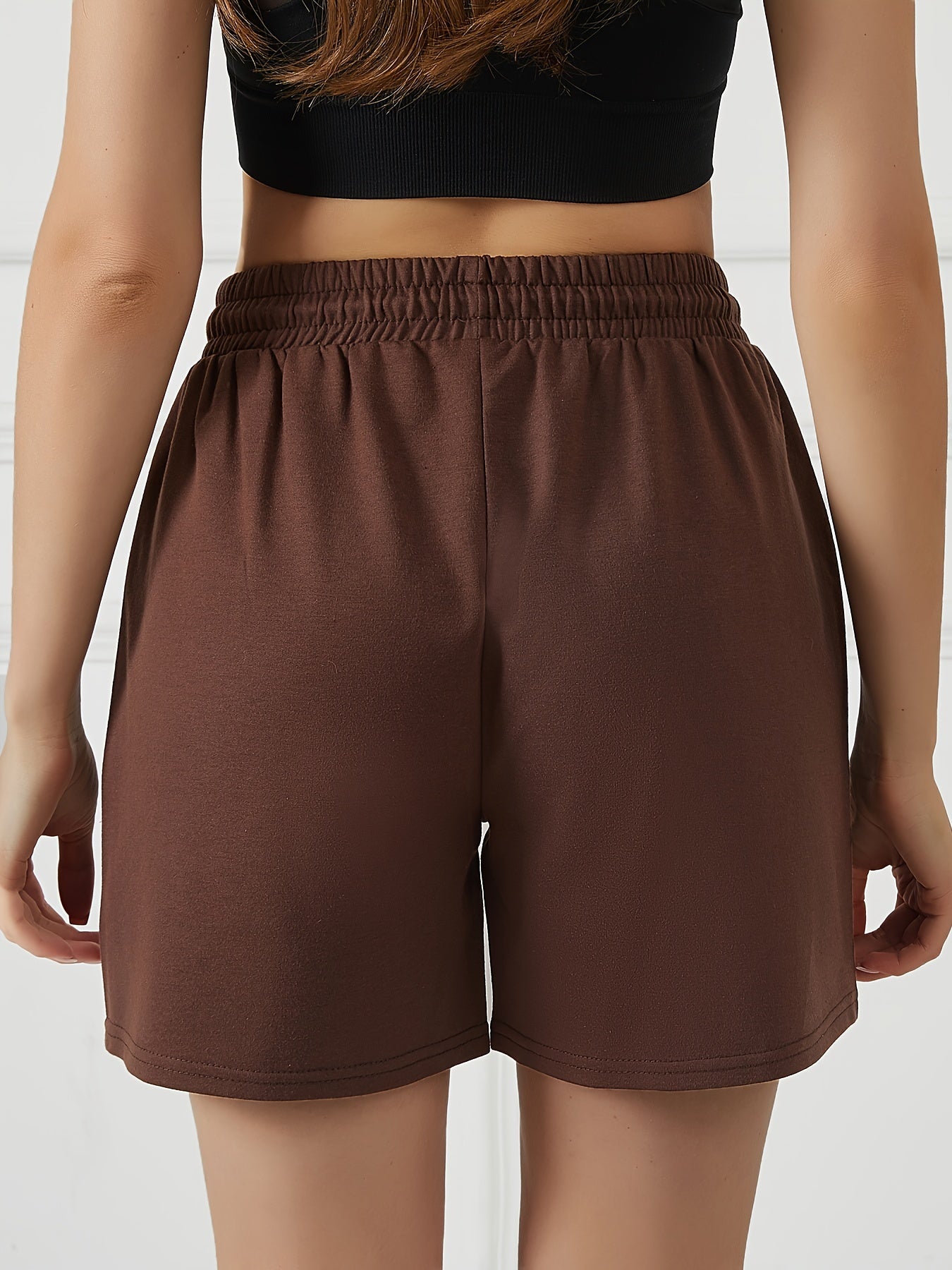 Women's Summer Drawstring Athletic Shorts with Front Pockets