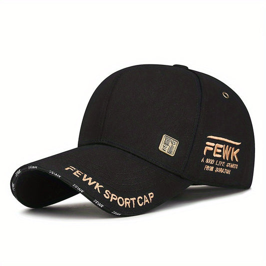 Unisex Breathable Cotton Baseball Cap with Metal Vent Eyelets