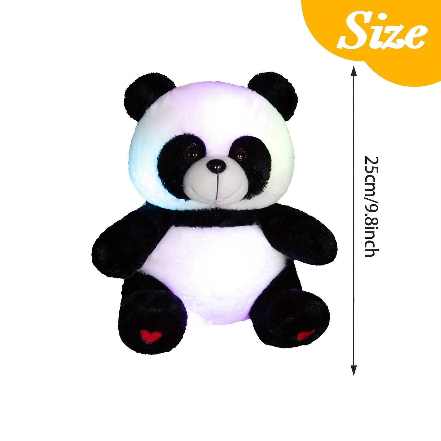 Illuminated Panda Plush Toy Night Light for Nursery, Perfect Gift for Toddler Girls' Birthdays