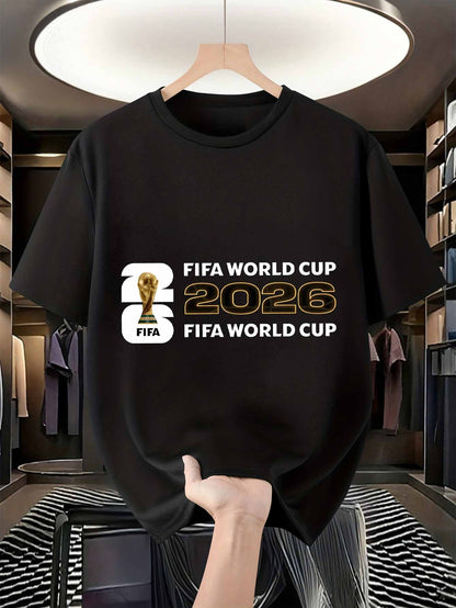 Men's FIFA World Cup 2026 Mesh T-Shirt, Casual Sporty Style