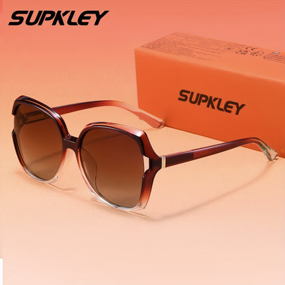 Women's Polarized Oval Sunglasses with TAC UV400 Lenses