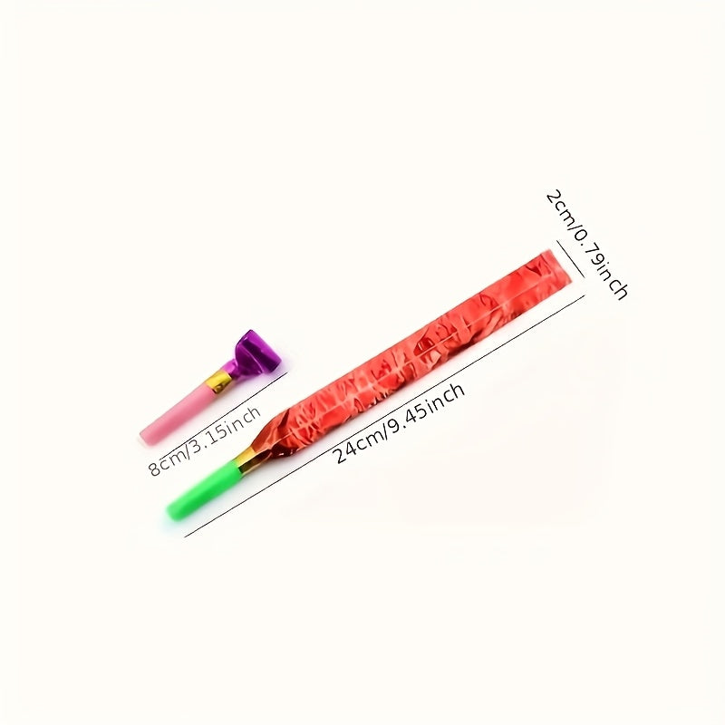 50pcs Colorful Party Blowers Noisemakers for Birthday & New Year