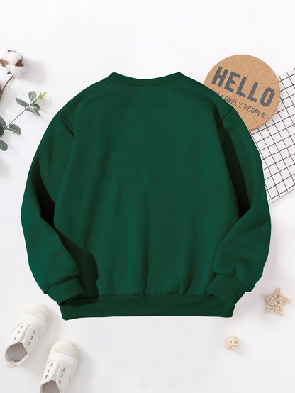 Տղաների 2026 թվականի Նոր տարվա երեկույթի սվիտեր - Բարև 2026 Շնորհավոր Նոր Տարի հրավառության տպագրությամբ, ազատ չափի երկար թևքով սվիտեր ոսկեգույն փայլուն գրությամբ, ձմեռային տաքություն տղաների համար, Նոր տարվա սվիտեր, տոնական հագուստ, խաղալիք