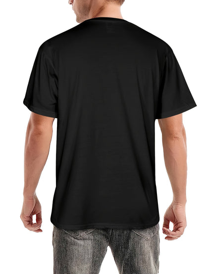 Men's Custom 3D Print T-Shirt - Quick-Dry Breathable Crew Neck
